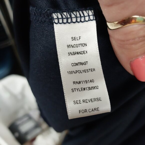 3083 Size Small Charming Charlie Navy Blue And White Stripe Dress. NWT - Picture 7 of 7